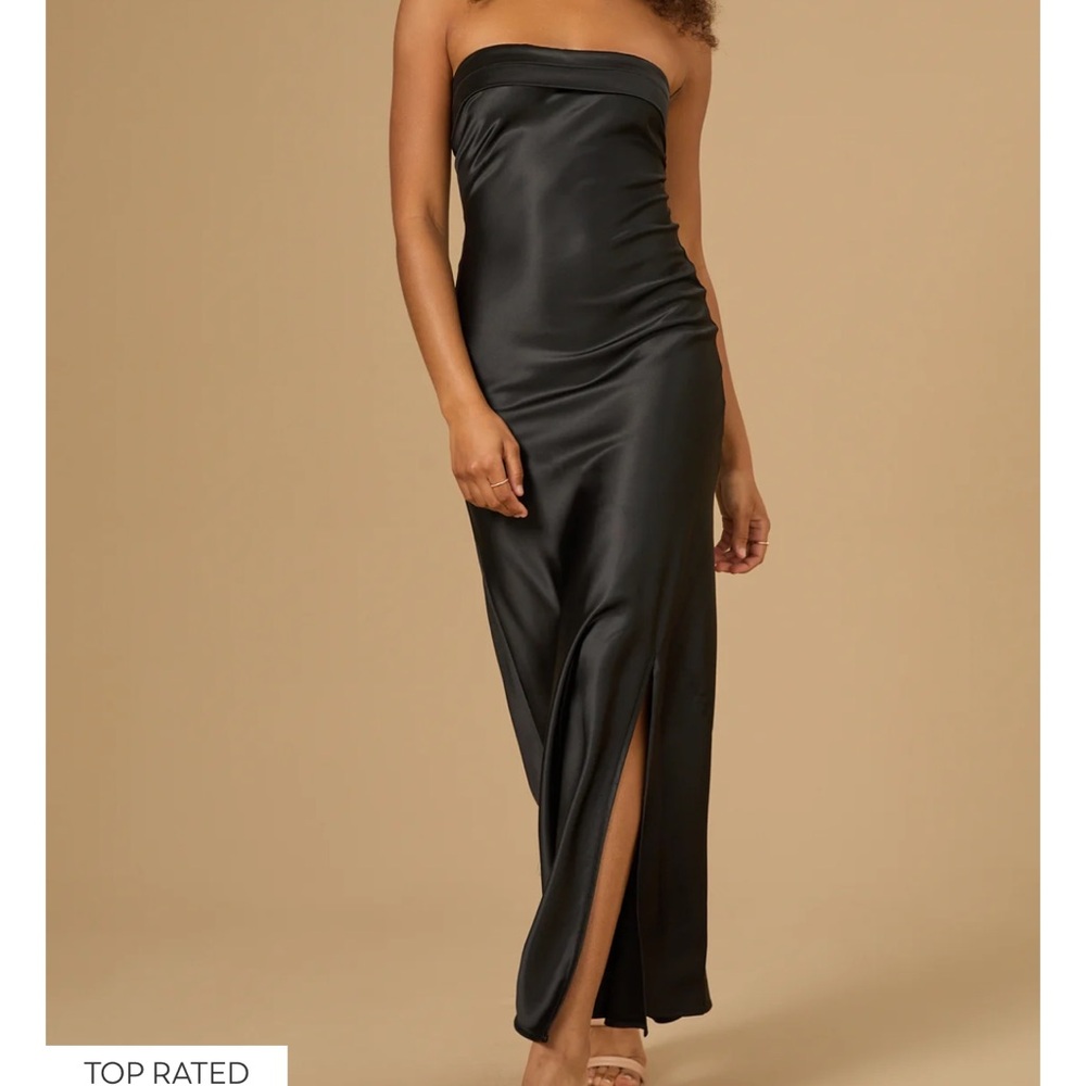 NWT black silk dress